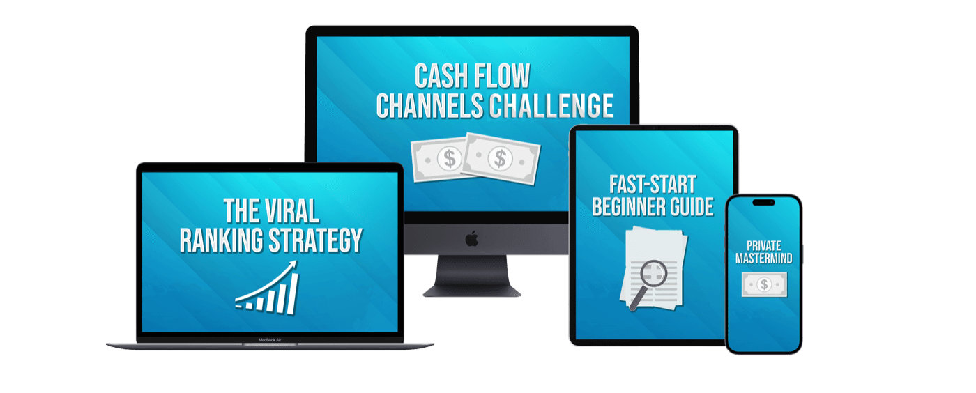 Cashflow Channels Challenge, Viral Ranking Strategy, Fast-Start Beginner Guide, Private Mastermind